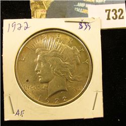 1922 P U.S. Peace Silver Dollar.