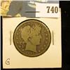 Image 1 : 1895 P Barber Half Dollar, G.