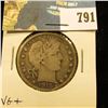 Image 1 : 1915 D Barber Half Dollar, VG.
