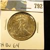 Image 1 : 1946 P U.S. Walking Liberty Half Dollar, Original CH BU Toned 64.