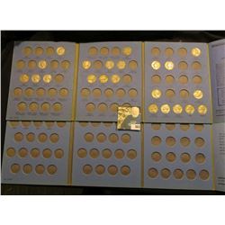 (2) Jefferson Nickel Blue Whitman folders, one of which has several nickels present.