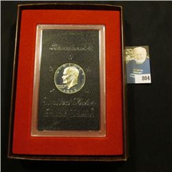 1973 S Proof Eisenhower Silver Dollar in original case of issue.