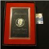 Image 1 : 1973 S Proof Eisenhower Silver Dollar in original case of issue.