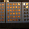 Image 3 : 1975-2005 Partial Set of Lincoln Cents in a blue Whitman folder. Many BU in this group.