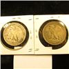 Image 2 : 1917 P & 36 S U.S. Walking Liberty Half Dollars, both Good-VG condition.