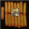 Image 2 : (15) Bank-wrapped Rolls of what appears to be circulated U.S. "Wheat" Cents, I never opened all the 