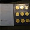 Image 2 : 1971-78 Partial Set of Eisenhower Dollars in a deluxe Whitman album. (14 pcs.).