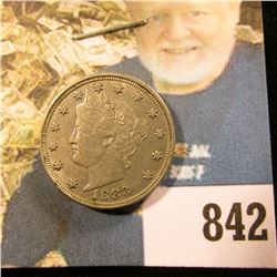 1883 NC Liberty Nickel, EF.