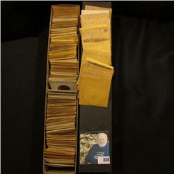 12" Two by Two Stock box full of 1952-55 High grade Lincoln Cents in manilla envelopes.