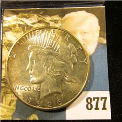 1926 S U.S. Peace Silver Dollar. Brilliant Uncirculated.