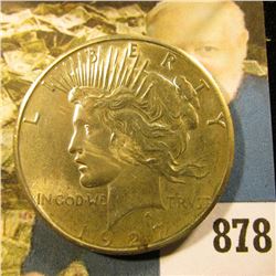 1927 P U.S. Peace Silver Dollar. Brilliant Uncirculated.