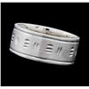Image 2 : 14KT White Gold Men's Band