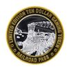 Image 1 : .999 Silver Railroad Pass Casino Henderson, Nevada $10 Limited Edition Gaming To