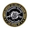 Image 2 : .999 Silver Treasure Island Las Vegas $10 Casino Gaming Token Limited Edition