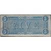 Image 2 : 1864 $5 Confederate States of America Note