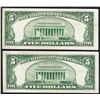 Image 2 : Lot of (2) 1953A $5 Legal Tender Notes