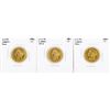 Image 1 : Lot of (3) S Mint $5 Liberty Head Half Eagle Gold Coins