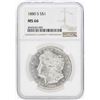 Image 1 : 1880-S $1 Morgan Silver Dollar Coin NGC MS66