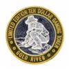 Image 1 : .999 Silver Gold River Laughlin, Nevada $10 Casino Limited Edition Gaming Token
