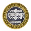 Image 2 : .999 Silver Gold River Laughlin, Nevada $10 Casino Limited Edition Gaming Token