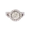 Image 1 : 18KT White Gold 2.58 ctw Brilliant Cut Diamond Engagement Ring