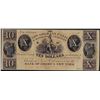 Image 1 : 1800's $10 New Orleans Canal & Banking Company Obsolete Note