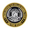 Image 1 : .999 Silver Golden Nugget Las Vegas, NV $10 Casino Limited Edition Gaming Token