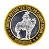Image 1 : .999 Silver Binions Horseshoe $10 Casino Limited Edition Gaming Token