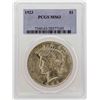 Image 1 : 1923 $1 Peace Silver Dollar Coin PCGS MS63