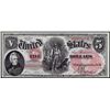 Image 1 : 1875 $5 Woodchopper Legal Tender Note