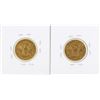 Image 2 : Lot of 1881 & 1900 $5 Liberty Head Half Eagle Gold Coins