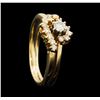 Image 4 : 14KT Yellow Gold 0.40 ctw Diamond Wedding Ring
