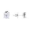 Image 2 : 14KT White Gold 0.60 ctw Diamond Earrings