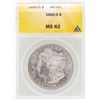 Image 1 : 1882-S $1 Morgan Silver Dollar Coin ANACS MS62
