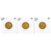 Image 1 : Lot of (3) S Mint $5 Liberty Head Half Eagle Gold Coins
