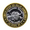 Image 2 : .999 Silver Treasure Island Las Vegas $10 Casino Gaming Token Limited Edition