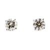 Image 1 : 14KT White Gold 0.25 ctw Diamond Stud Earrings
