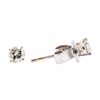 Image 2 : 14KT White Gold 0.25 ctw Diamond Stud Earrings