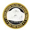 Image 1 : .999 Silver Golden Nugget Las Vegas, NV $10 Casino Limited Edition Gaming Token