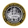 Image 1 : .999 Silver Stratosphere Las Vegas, NV $10 Casino Limited Edition Gaming Token