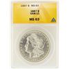 Image 1 : 1887 $1 Morgan Silver Dollar VAM-11 ANACS MS63