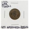 Image 1 : 1863 Civil War Patriotic Token George Washington New York