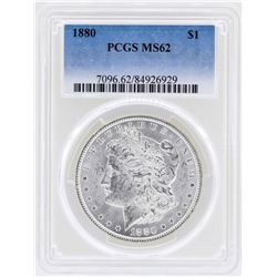 1880 $1 Morgan Silver Dollar Coin PCGS MS62