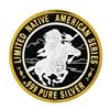 Image 2 : .999 Silver Red Cloud Sioux $10 Casino Limited Native American Series Gaming Tok