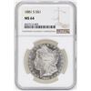 Image 1 : 1881-S $1 Morgan Silver Dollar Coin NGC MS64