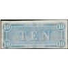 Image 2 : 1864 $10 Confederate States of America Note