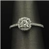 Image 4 : 14KT White Gold 0.63 ctw Natural Diamond Solitaire Engagement Ring