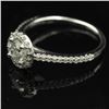 Image 7 : 14KT White Gold 0.63 ctw Natural Diamond Solitaire Engagement Ring