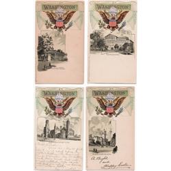 TUCK 'HERALDIC' WASHINGTON POSTCARD SET