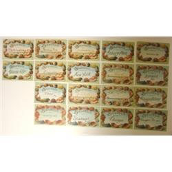 LOT OF 18 SOUVENIR POSTCARDS